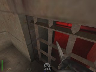 view of the breakable grate