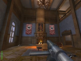 view of the sitting room and fireplace
